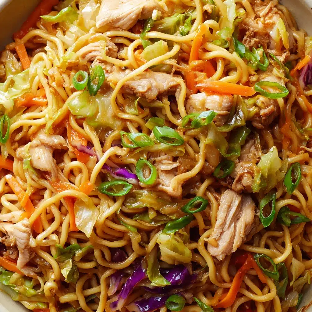 Chicken Chow Mein with the Best Chow Mein Sauce Recipe - Recipe Image
