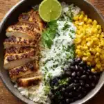 MEXICAN STREET CORN CHICKEN RICE BOWL Recipe