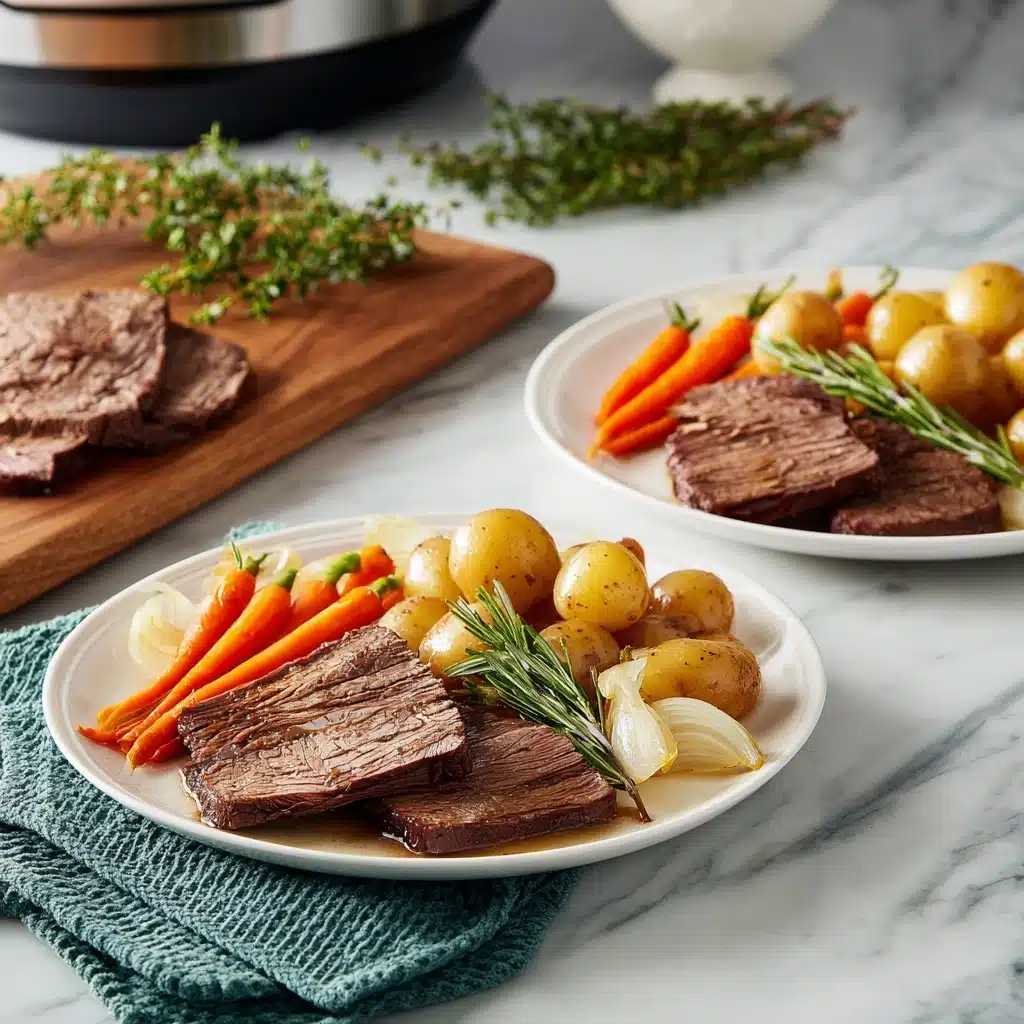 Crockpot Rump Roast with Root Vegetables Recipe - Recipe Image