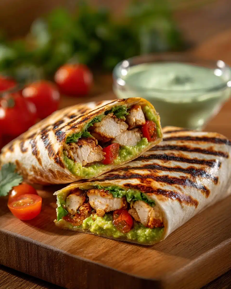Crispy Chicken Avocado Wraps Recipe