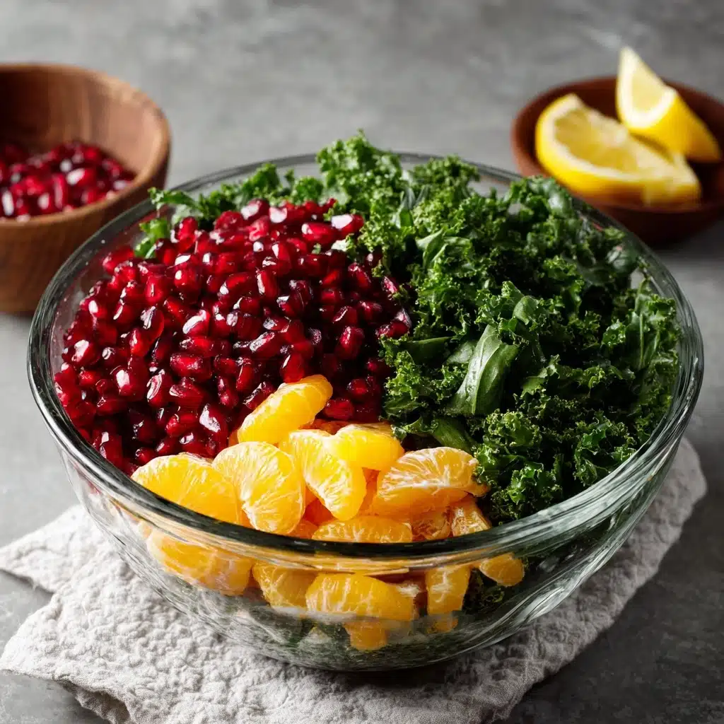 Citrus Pomegranate Kale Salad with Honey-Lemon Vinaigrette Recipe 5 Citrus Pomegranate Kale Salad with Honey-Lemon Vinaigrette Recipe - Recipe Image