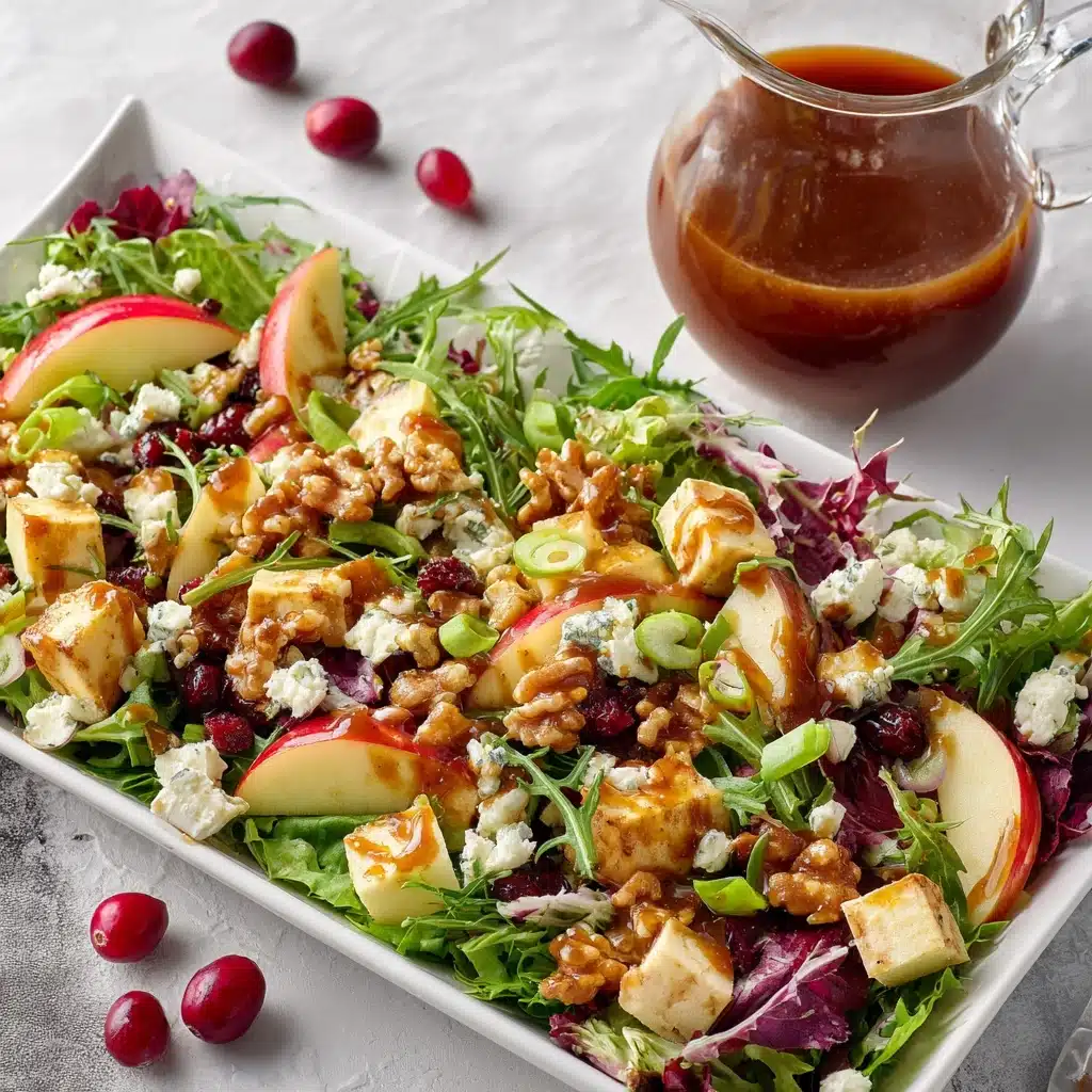 Apple Walnut Salad with Cranberry Vinaigrette Recipe 4 Apple Walnut Salad with Cranberry Vinaigrette Recipe - Recipe Image
