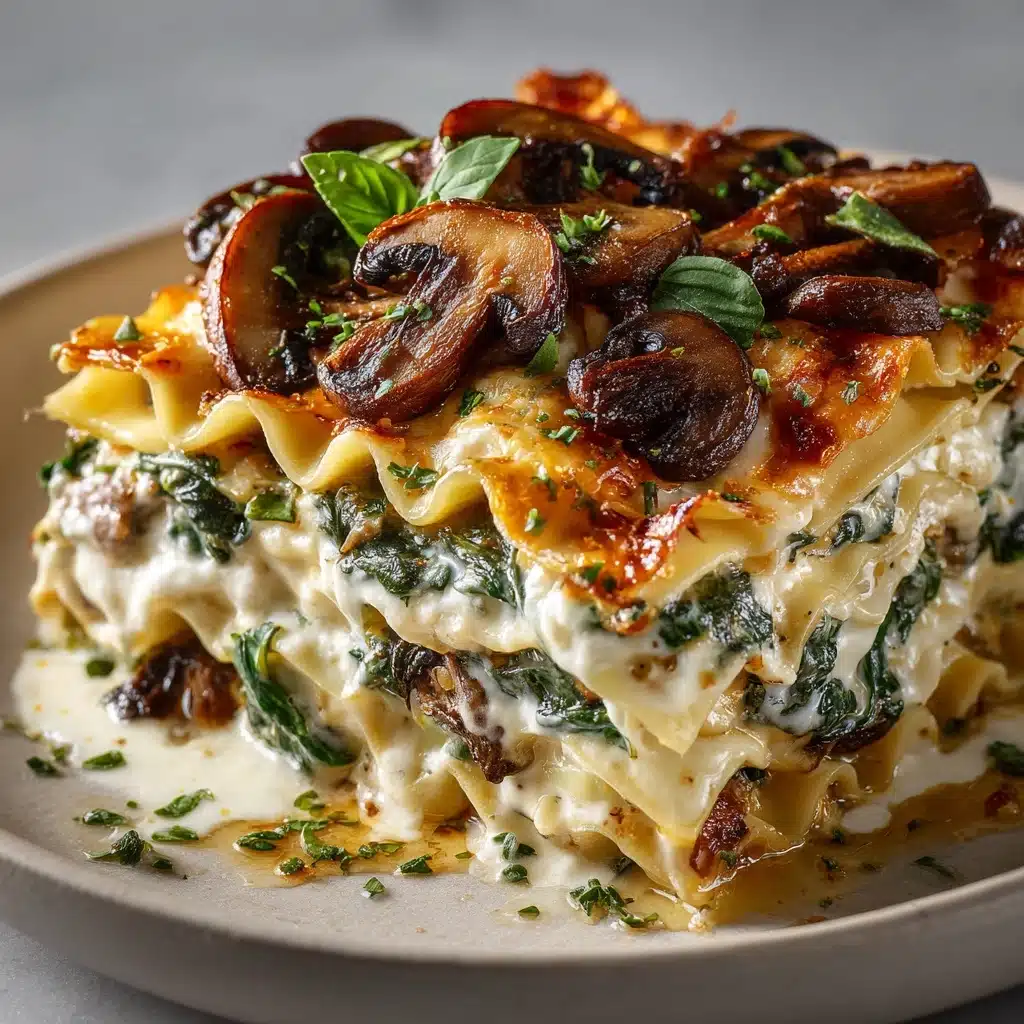 Mushroom and Spinach Lasagna Recipe 4 Mushroom and Spinach Lasagna Recipe - Recipe Image