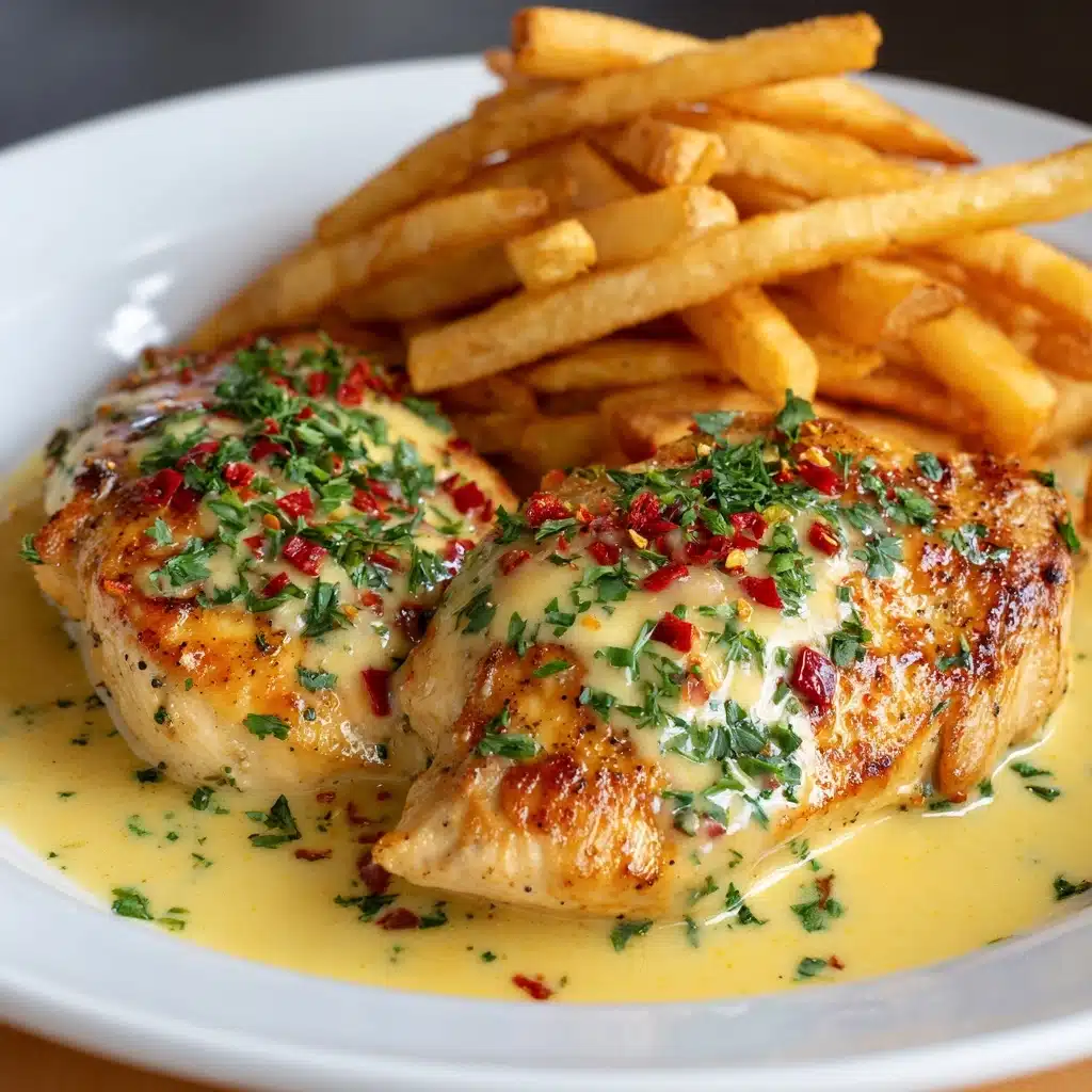 Chicken Fillet in Spicy, Creamy Garlic-Parmesan Sauce Recipe - Recipe Image