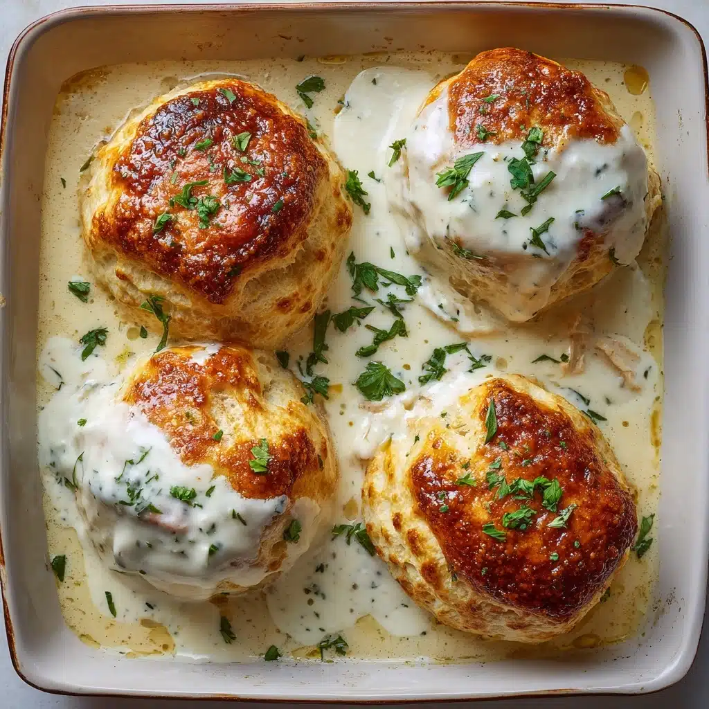 Chicken Pillows with Creamy Parmesan Sauce for Cozy Nights Recipe - Recipe Image
