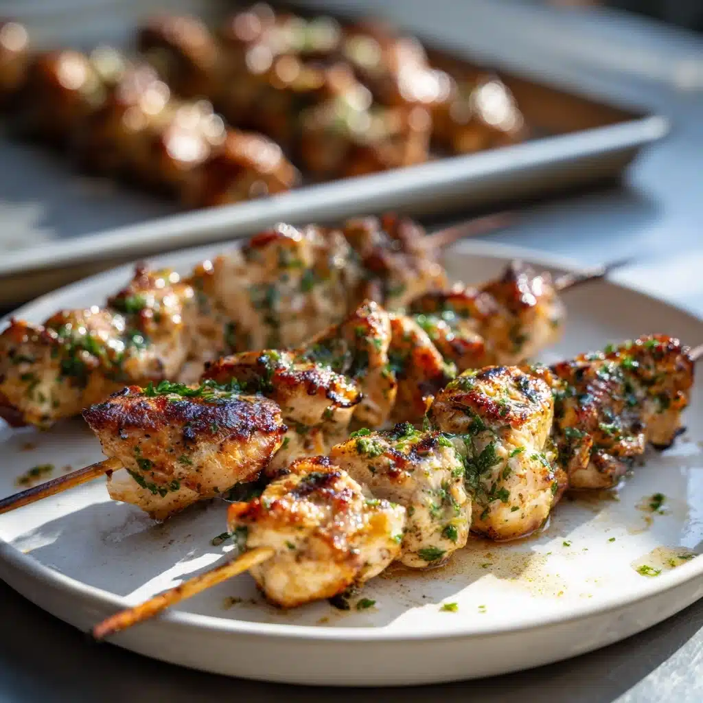 Garlic Parmesan Chicken Skewers Recipe 5 Garlic Parmesan Chicken Skewers Recipe - Recipe Image