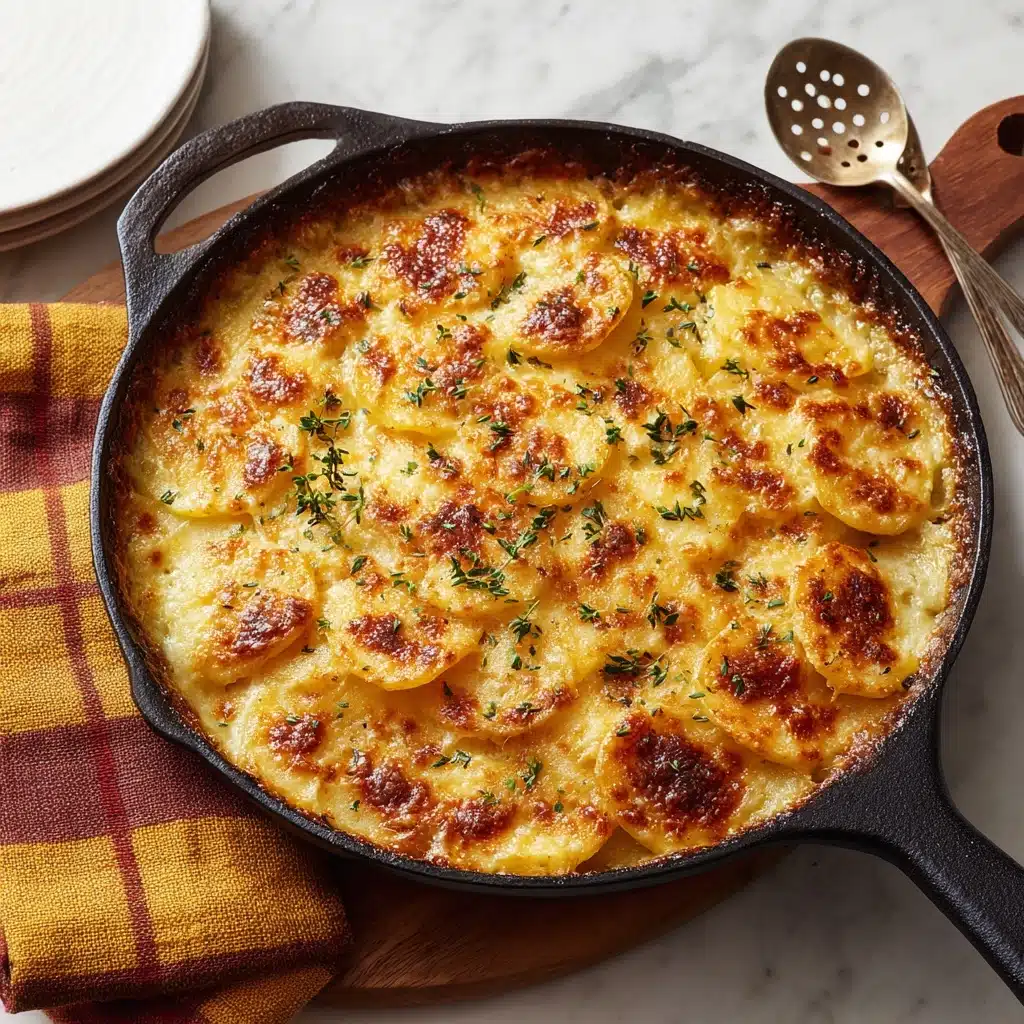 Crispy Parmesan and Gruyère Potato Gratin Recipe - Recipe Image