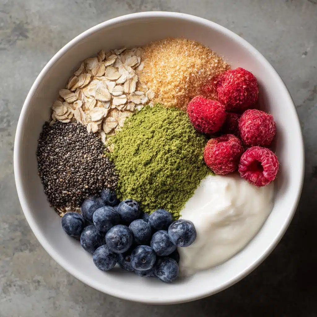 Matcha Overnight Oats Recipe - Recipe Image