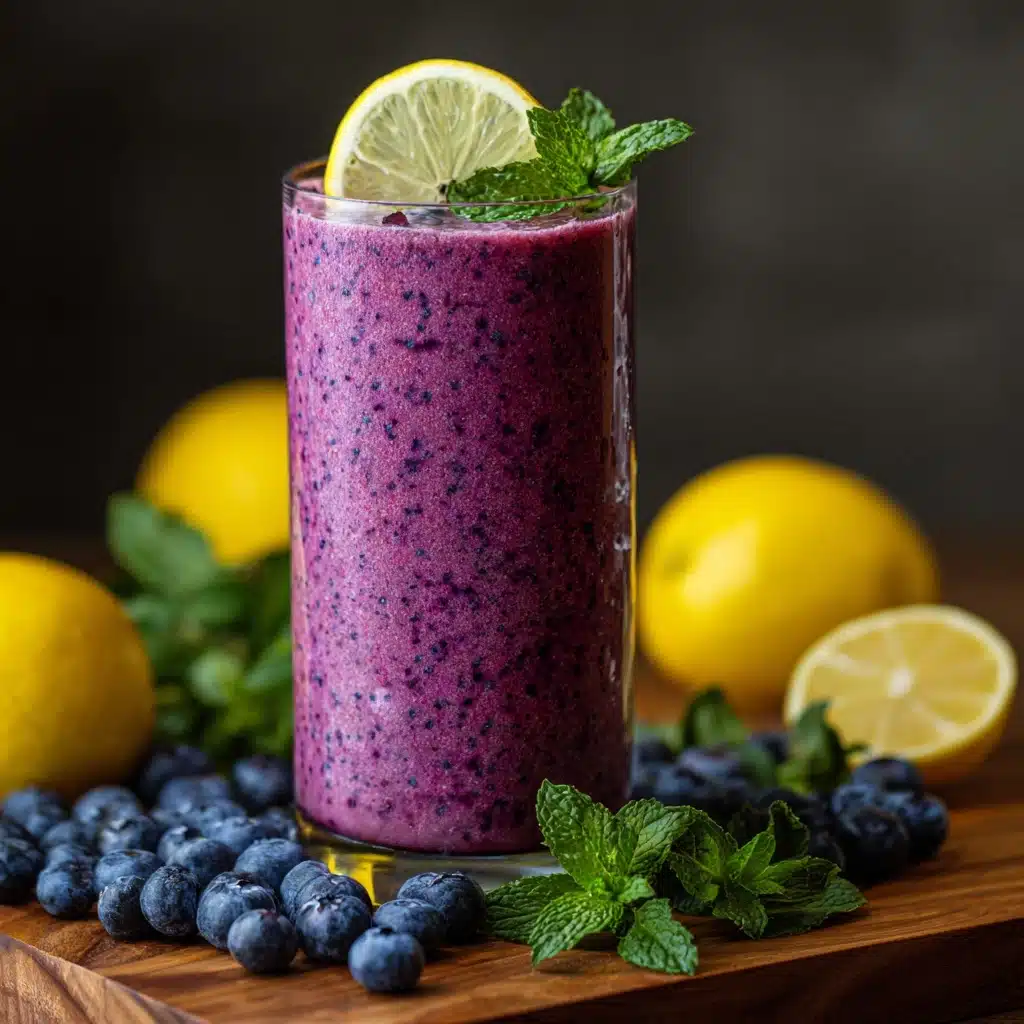 Anti-Inflammatory Lemon-Blueberry Smoothie Recipe - Recipe Image