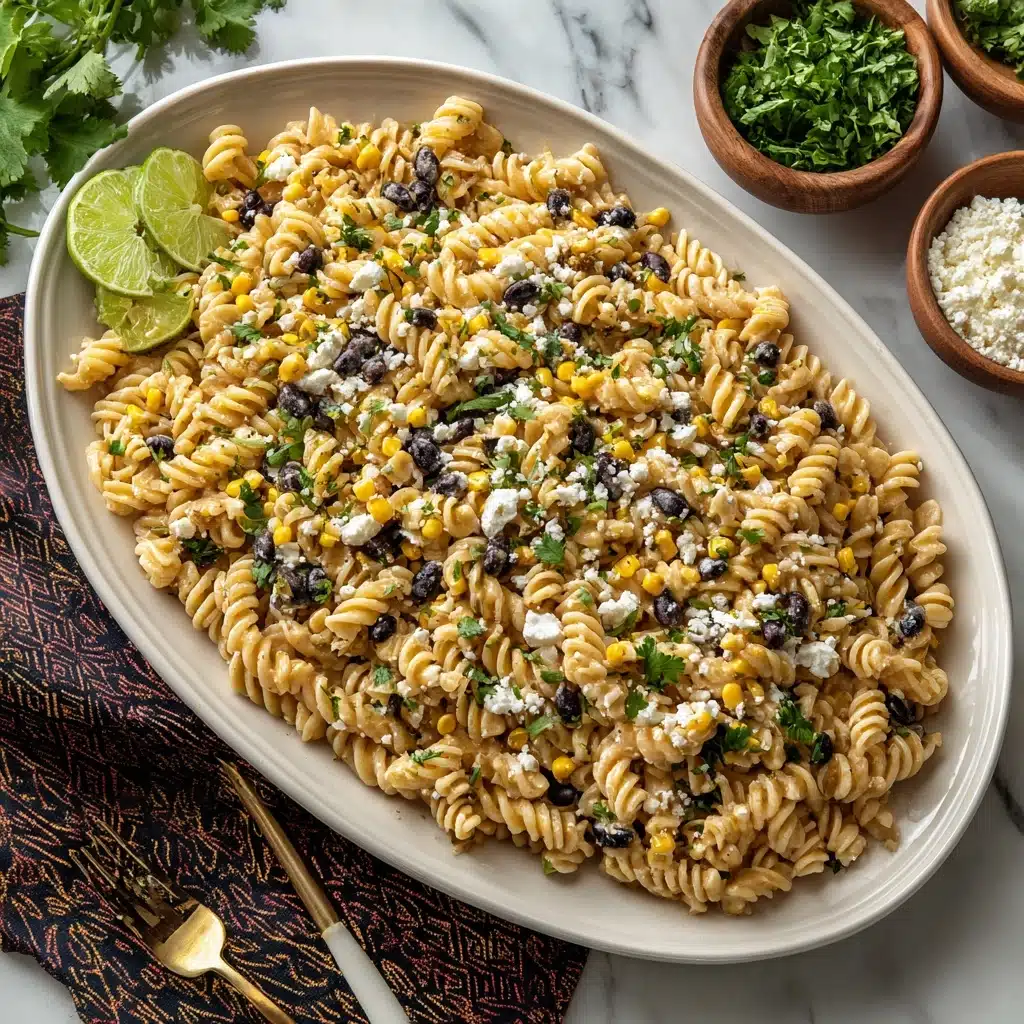 Creamy Street Corn Pasta Salad Recipe - Recipe Image