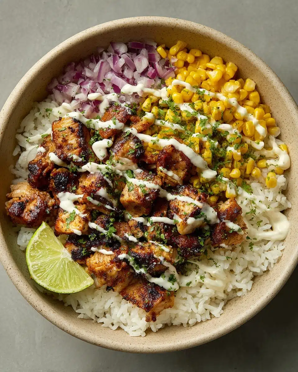 Easy Street Corn Chicken Rice Bowl Recipe