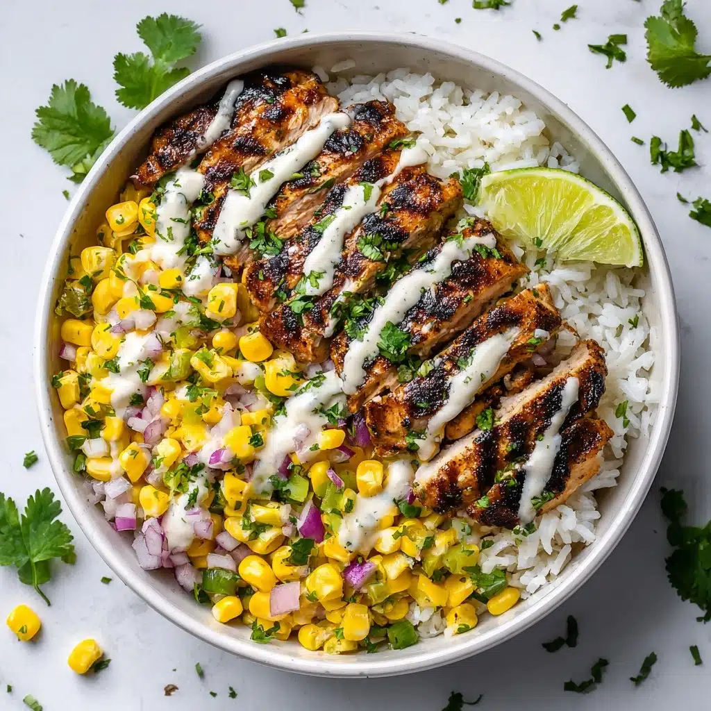 Easy Street Corn Chicken Rice Bowl Recipe - Recipe Image