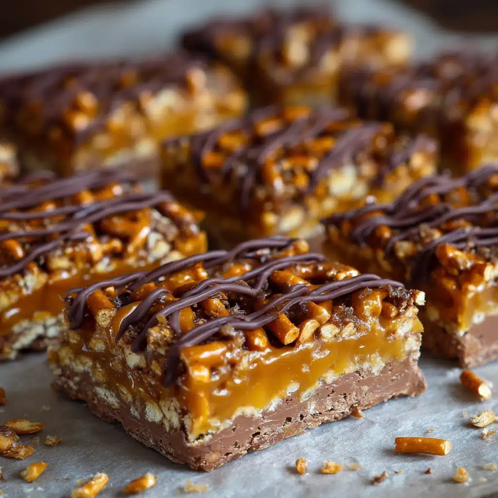 Salted Caramel Pretzel Bark Recipe - Recipe Image