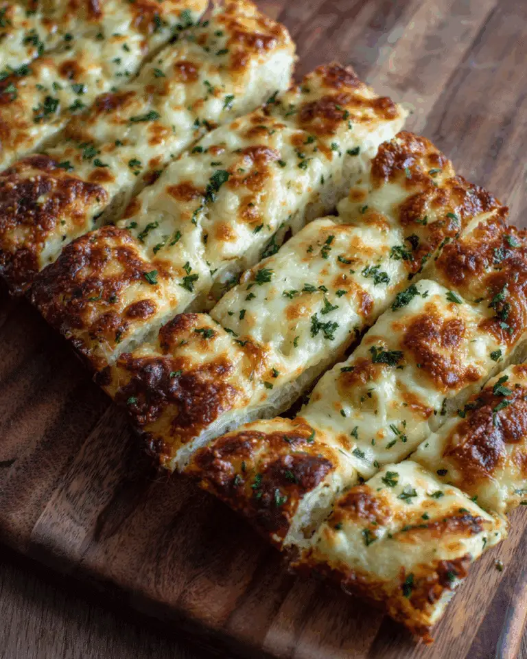 BEST CHEESY GARLIC BREAD RECIPE