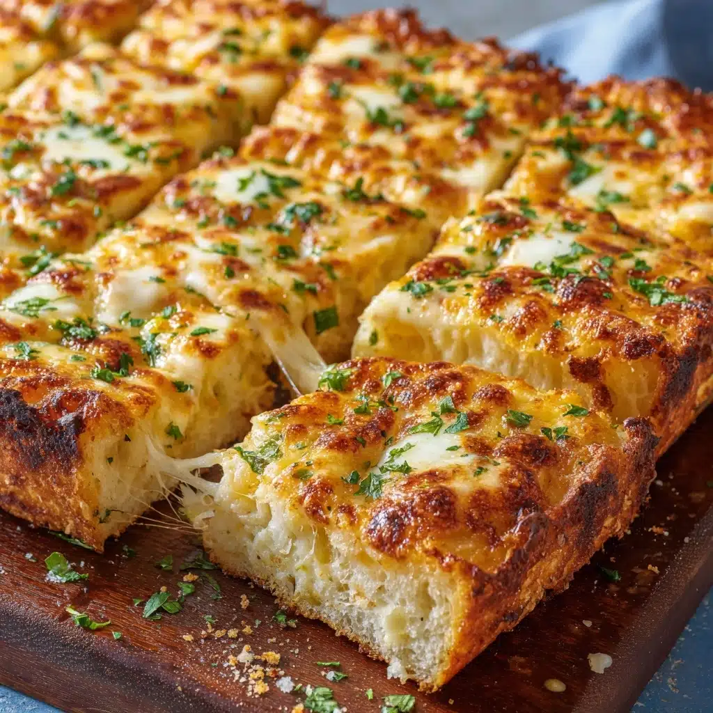 BEST CHEESY GARLIC BREAD RECIPE - Recipe Image