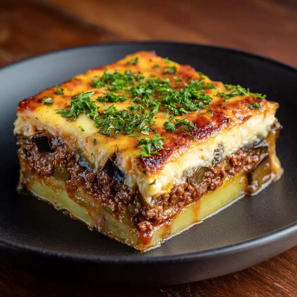 Outrageously Delicious Greek Moussaka Recipe - Recipe Image