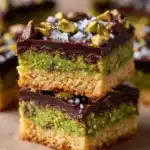 Brown Butter Dubai Pistachio Chocolate Chip Cookie Bars Recipe