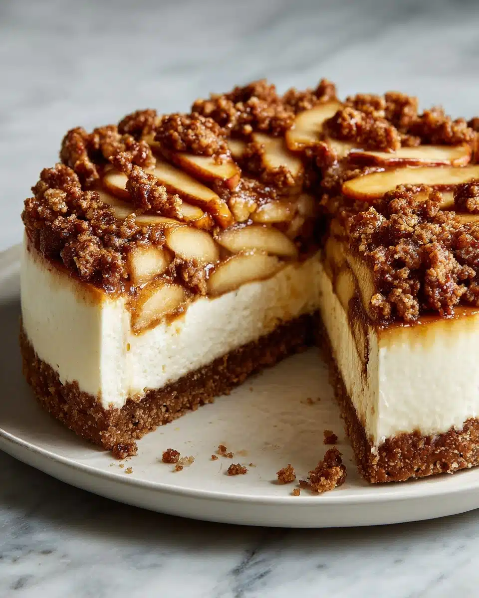 Apple Crumble Cheesecake Recipe