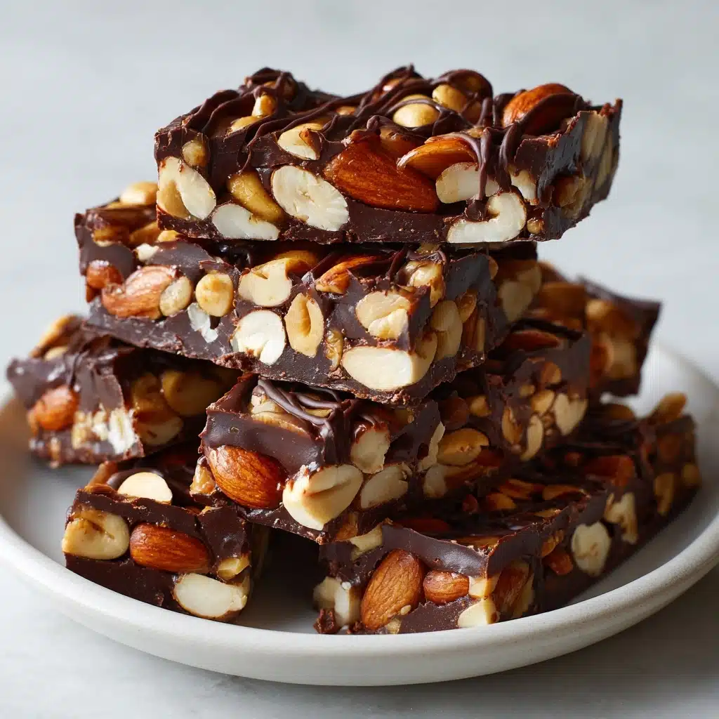 Dark Chocolate and Sea Salt Nut Bars Recipe - Recipe Image