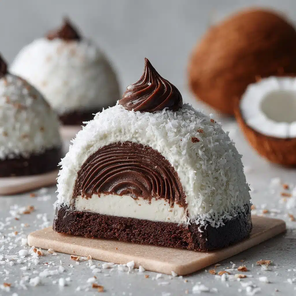 Coconut Dome with Chocolate Spread Recipe - Recipe Image