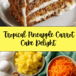 Pineapple Carrot Cream Cake : Moist & Tropical Recipe