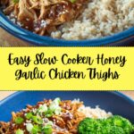 Slow Cooker Honey Garlic Chicken Recipe