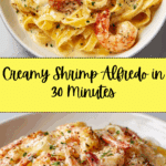 Creamy Shrimp Fettuccine Pasta With Homemade Alfredo Sauce Recipe