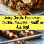 Garlic Parmesan Chicken Skewers Recipe