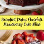 DUBAI CHOCOLATE STRAWBERRY CAKE RECIPE