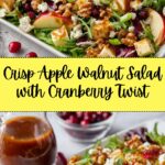 Apple Walnut Salad with Cranberry Vinaigrette Recipe