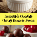 Chocolate Covered Cherry Brownie Bombs Recipe
