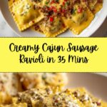 Creamy Cajun Sausage Ravioli Recipe