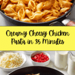 cheesy chicken pasta Recipe