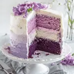 Purple Ombre Layer Cake