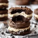 Brownie Cookie Sandwiches with Cookie Dough Buttercream