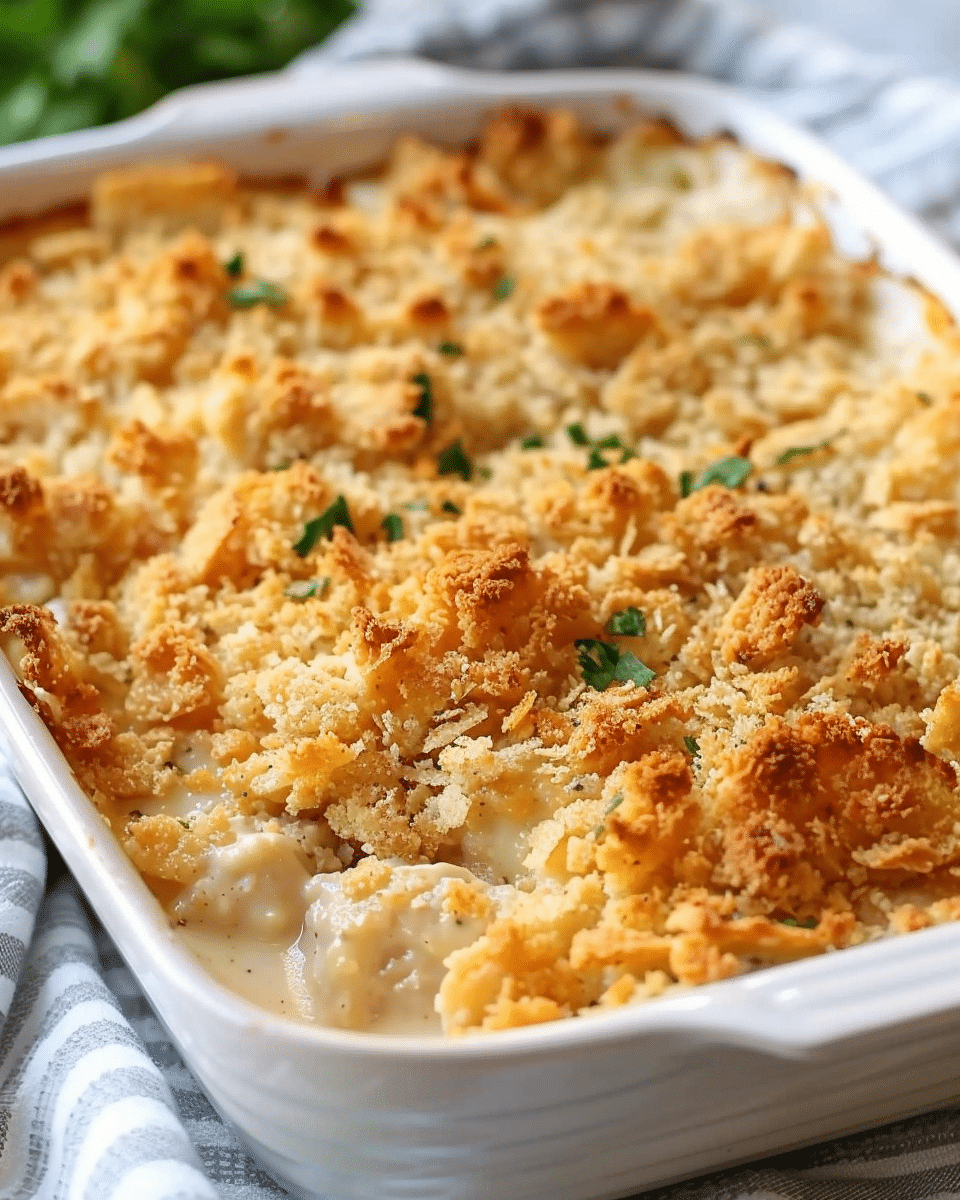 Ritz Cracker Chicken Casserole