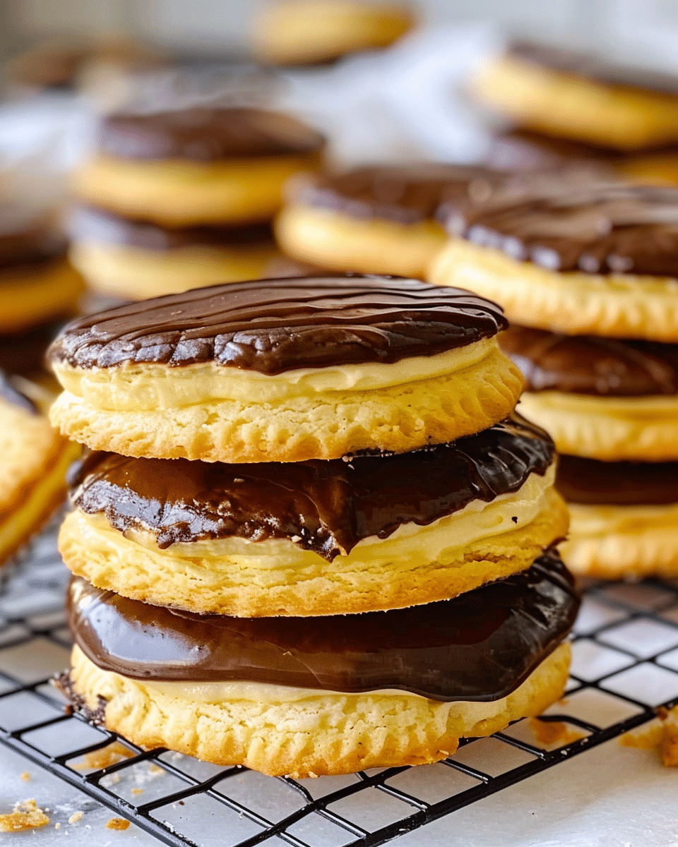 Boston Cream Pie Cookies