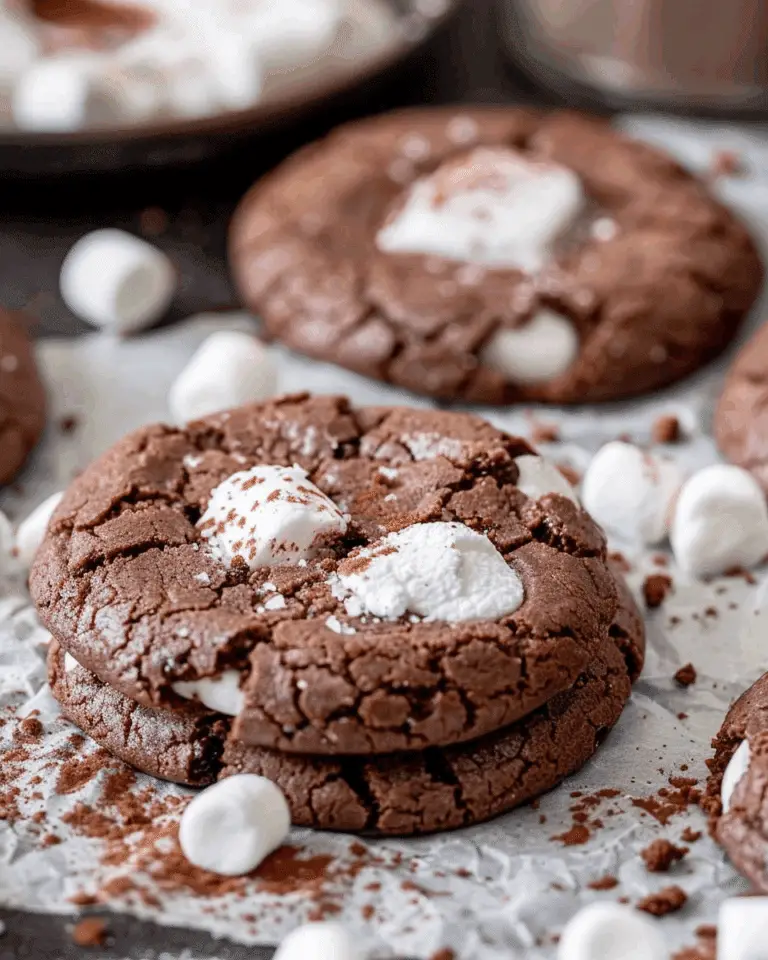 Nutella Marshmallow Cookies