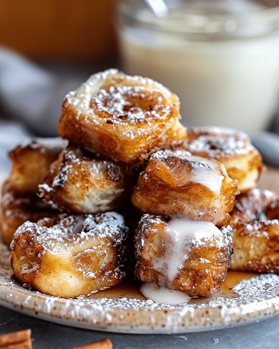 Cinnamon Roll French Toast Bites