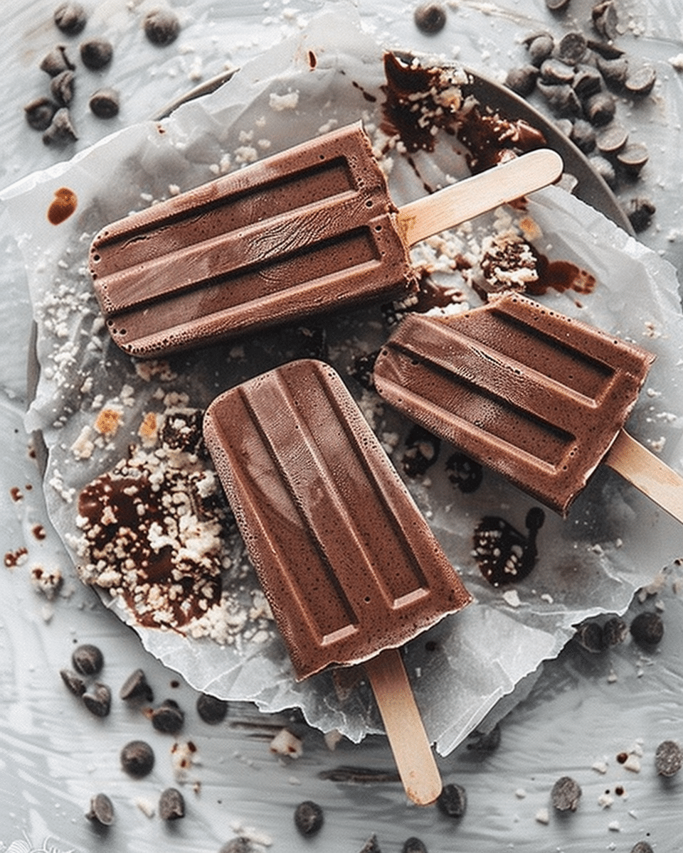 Homemade Chocolate Fudgesicles