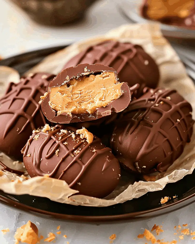 Homemade Healthy Peanut Butter Eggs