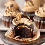 Chocolate Peanut Butter Cupcakes