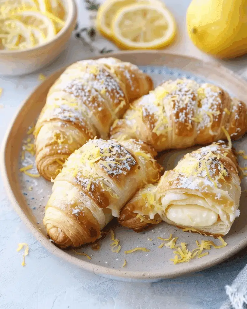 Lemon Cheesecake Crescent Rolls