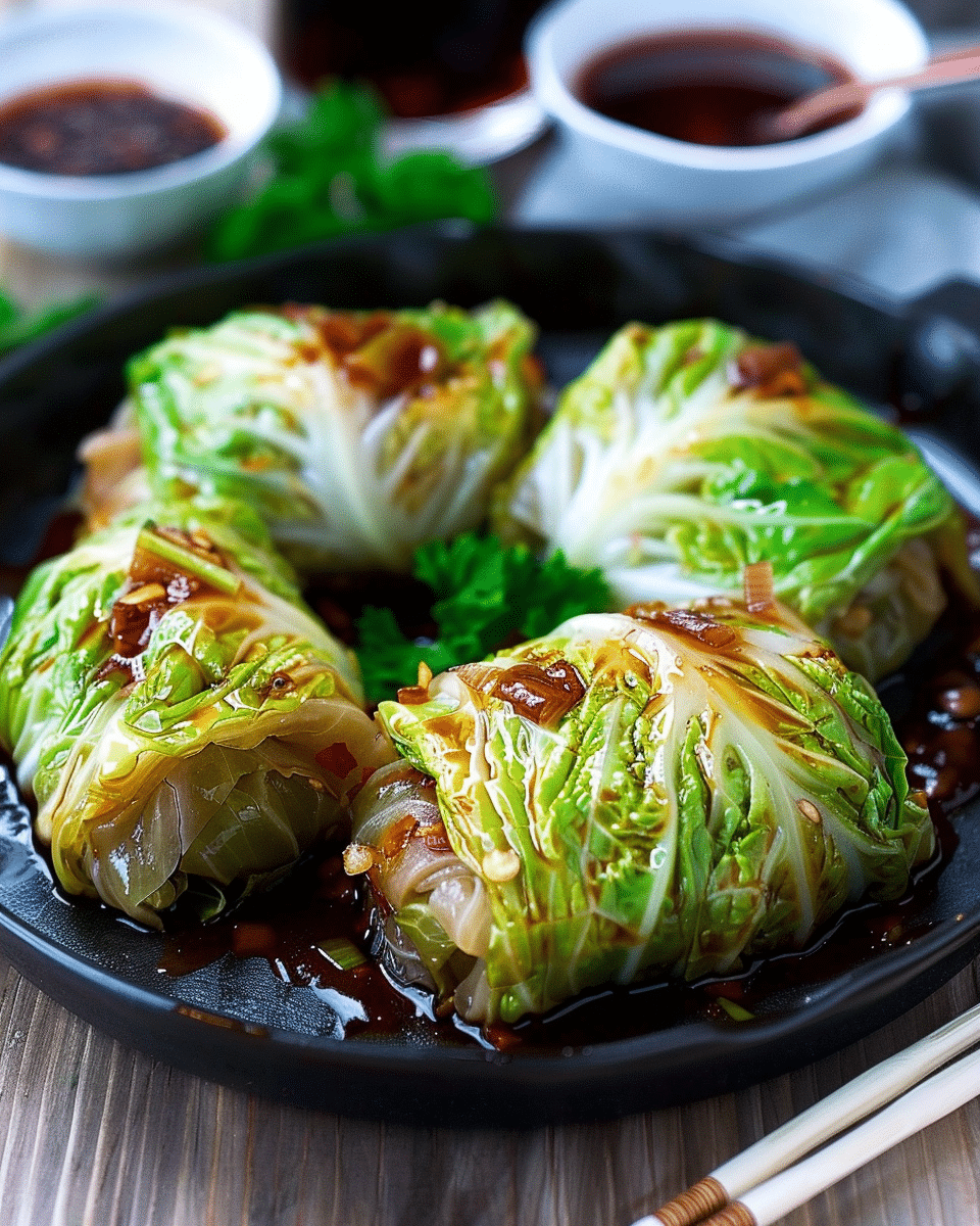 Stuffed Chinese Cabbage Rolls
