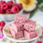 Vegan Raspberry Coconut Fudge (Sugar-Free, Paleo, Clean Eating)