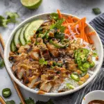 Grilled Chicken Spring Roll in a Bowl