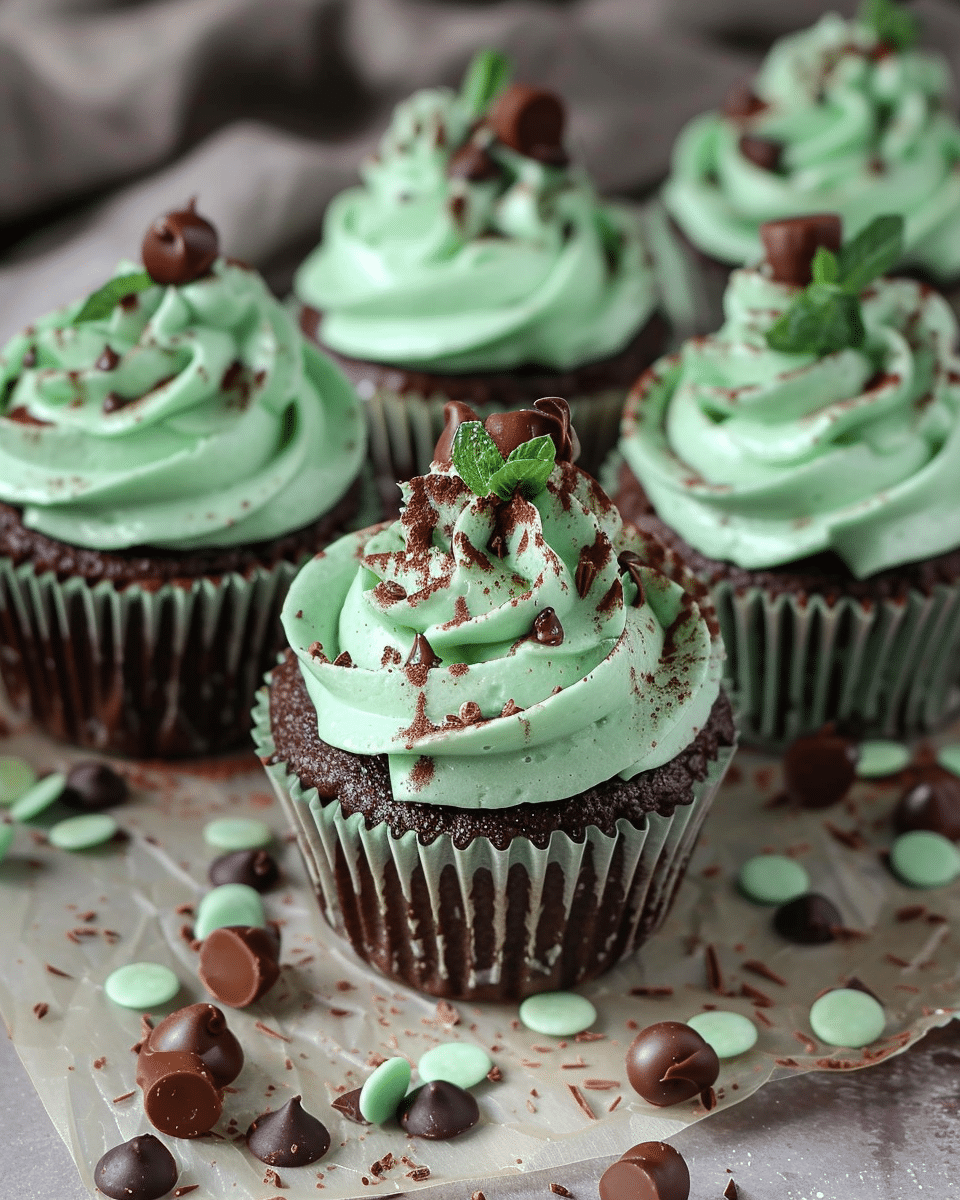 Mint Chocolate Cupcakes