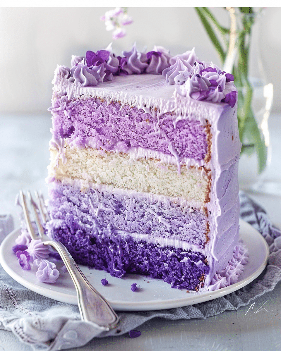 Purple Ombre Layer Cake