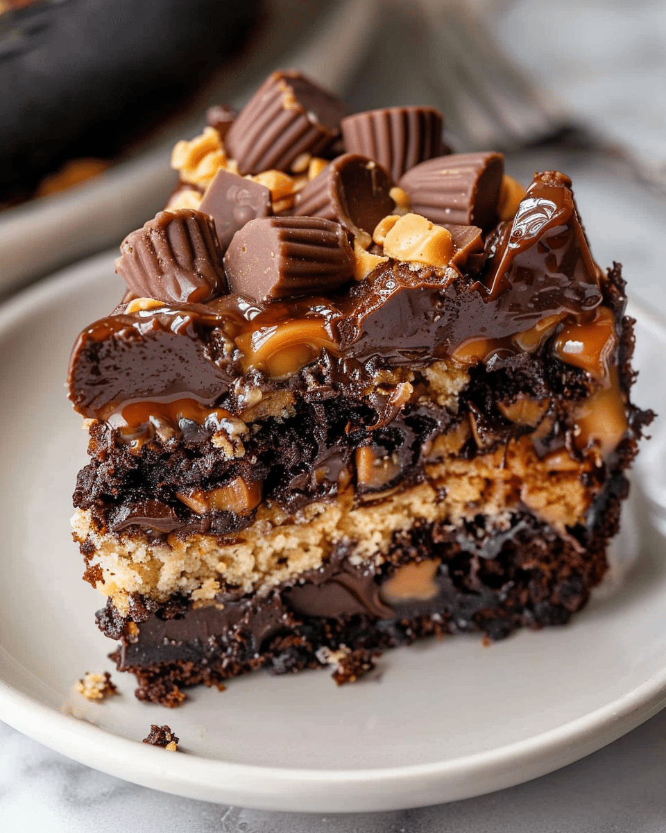Irresistible Peanut Butter Cup Dump Cake in 5 Minutes Prep