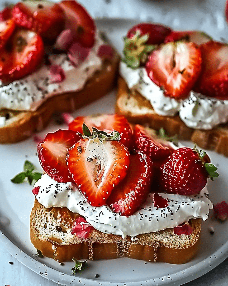 Roasted Strawberry Whipped Ricotta Toast: Easy, Juicy & Irresistible